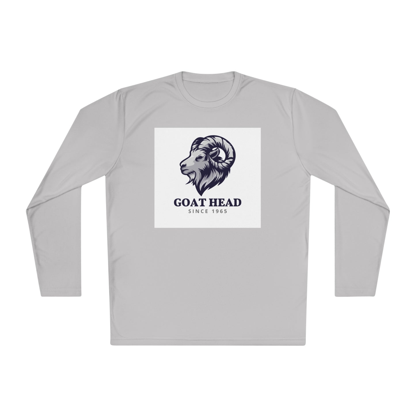 Unisex Lightweight Long Sleeve Tee Adult/Teen College Long Sleeve with a Goat Head