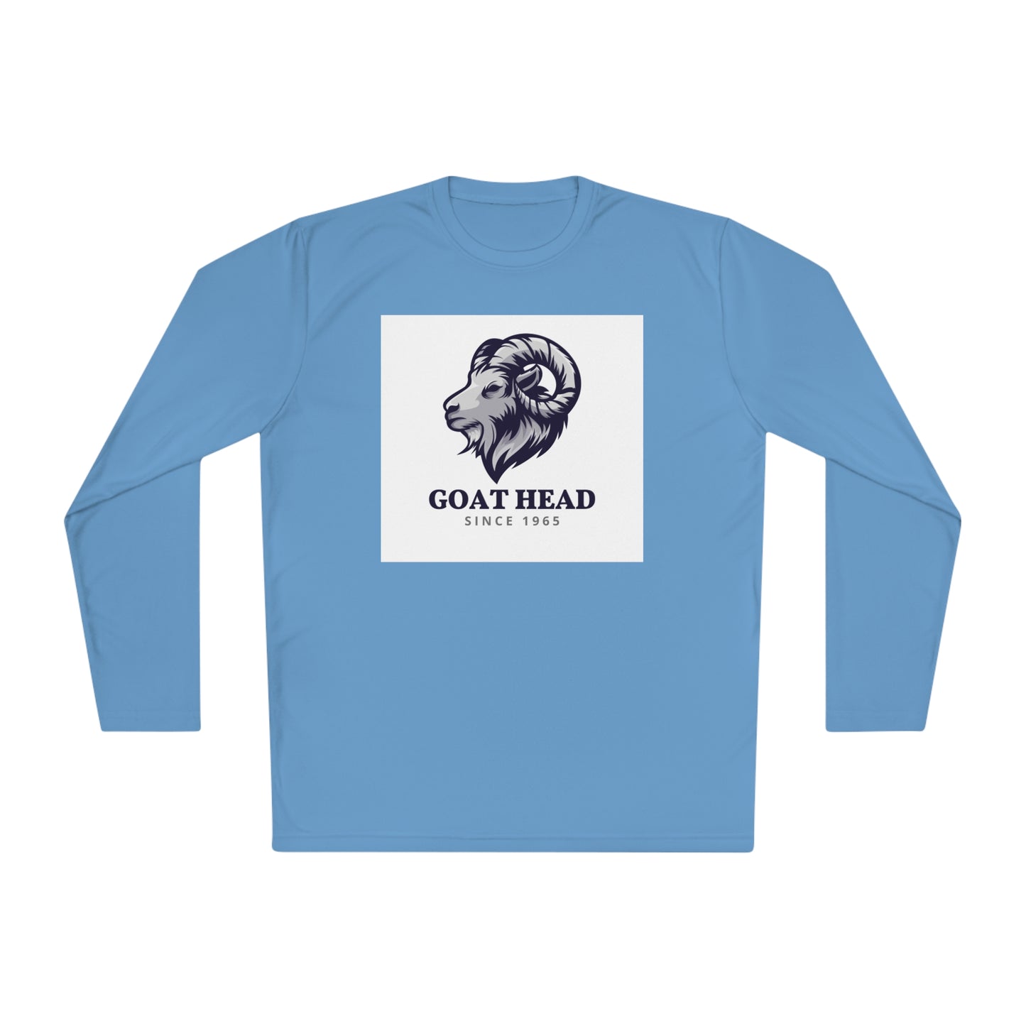 Unisex Lightweight Long Sleeve Tee Adult/Teen College Long Sleeve with a Goat Head