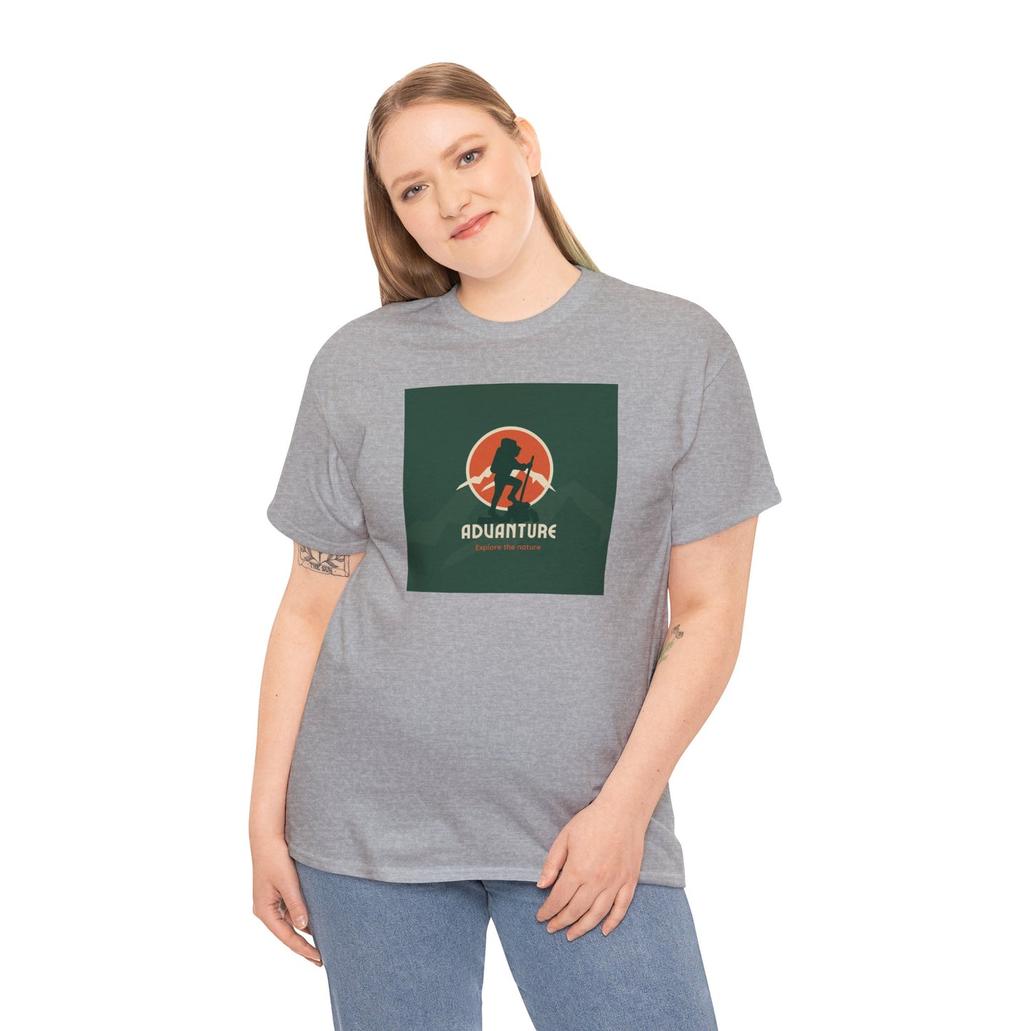 Unisex Heavy Cotton Tee Adult/Teen Activewear For That Adventurer Shirt Comes In Many Colors