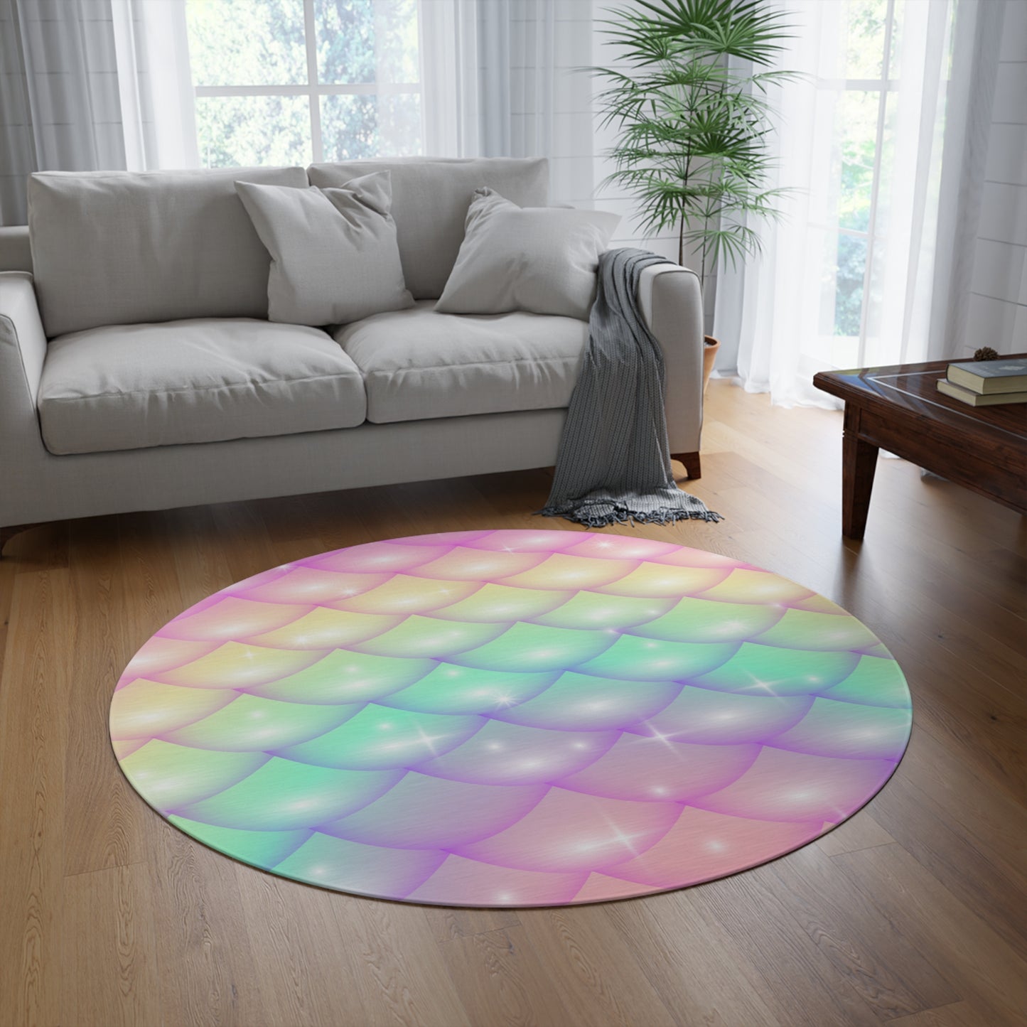 Round Rug Has Matching Products Sold Separate. Use Your Own Image Free Give Me a Jingle