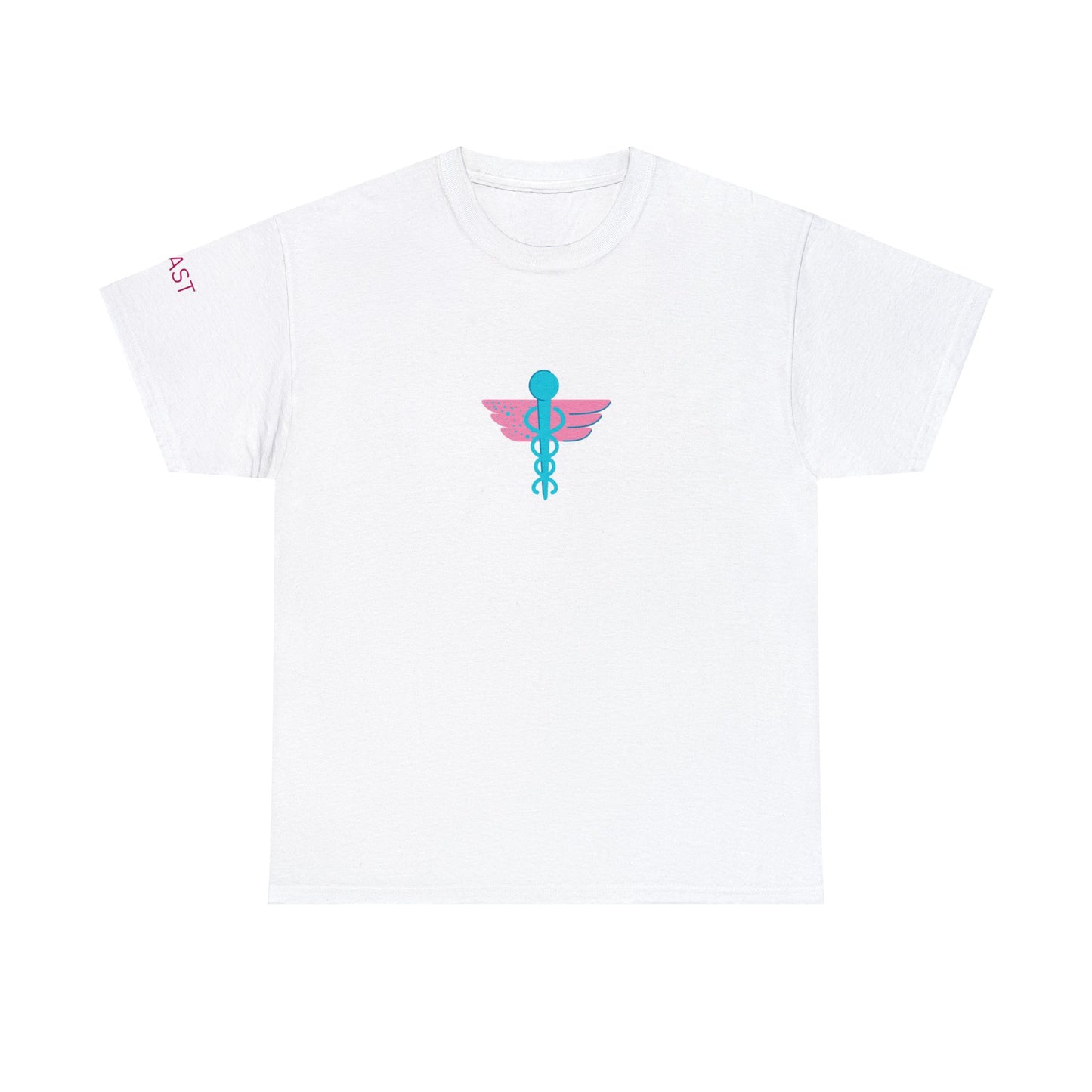 Unisex Heavy Cotton Tee 5 East Nurses Design on front and sleeve