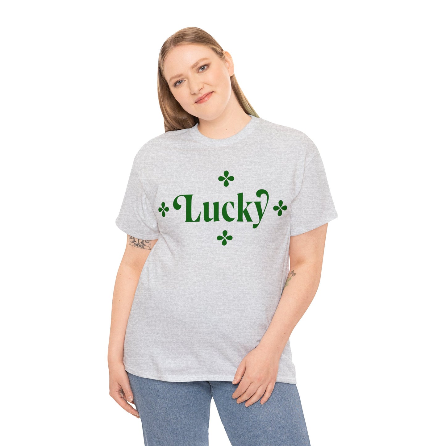 Unisex Heavy Cotton Tee Adult/Teen Activewear Lucky