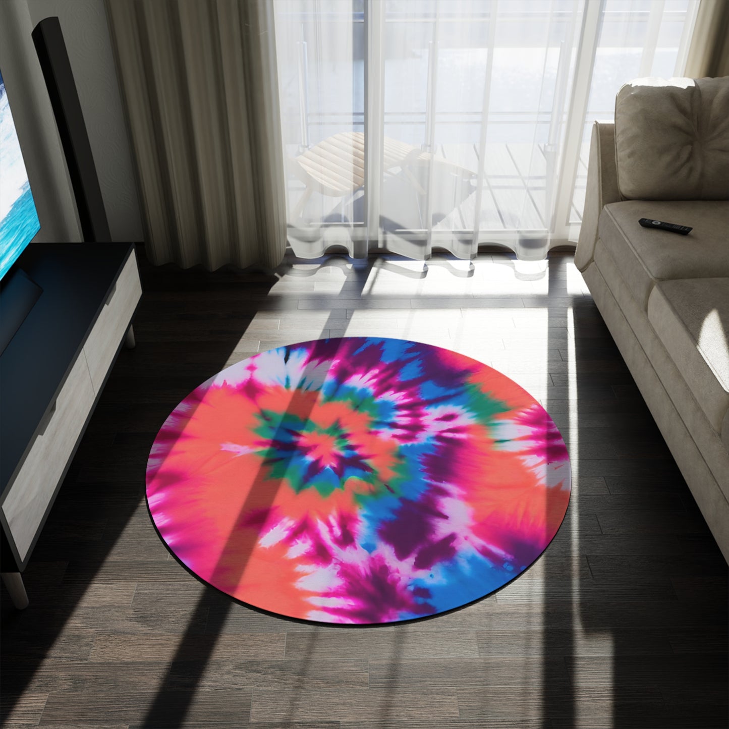 Round Rug Has Matching Products Sold Separate. One Comforter Two Pillow Sams And A Lamp, With Shipping Under 268$. Pick Your Own Image For Free Please Call, Matching Rugs Curtains And Clocks Also Available