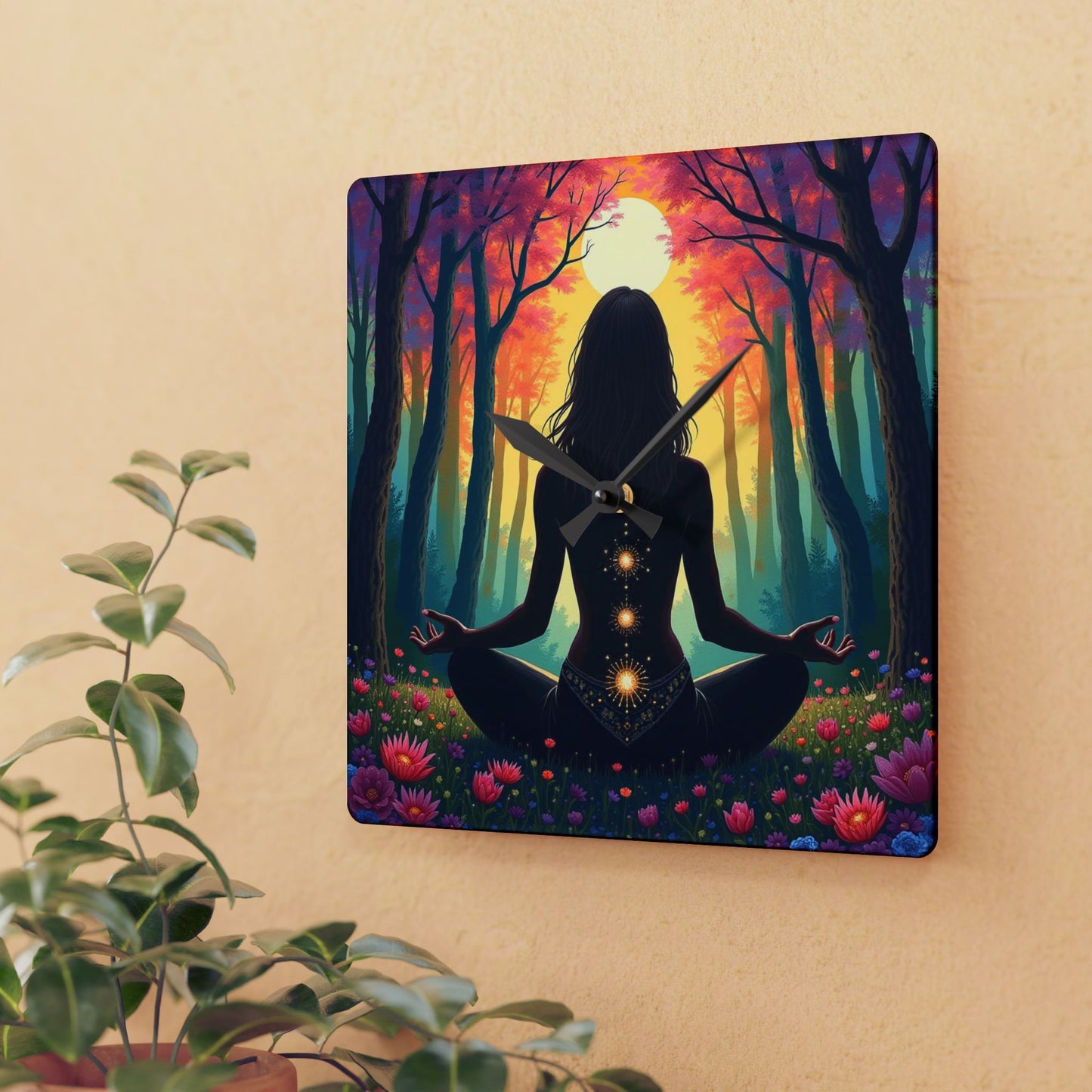 Meditation Wall Clock