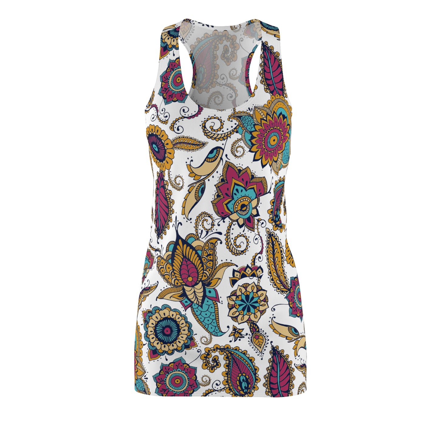 Women's Cut & Sew Racerback Dress (AOP)