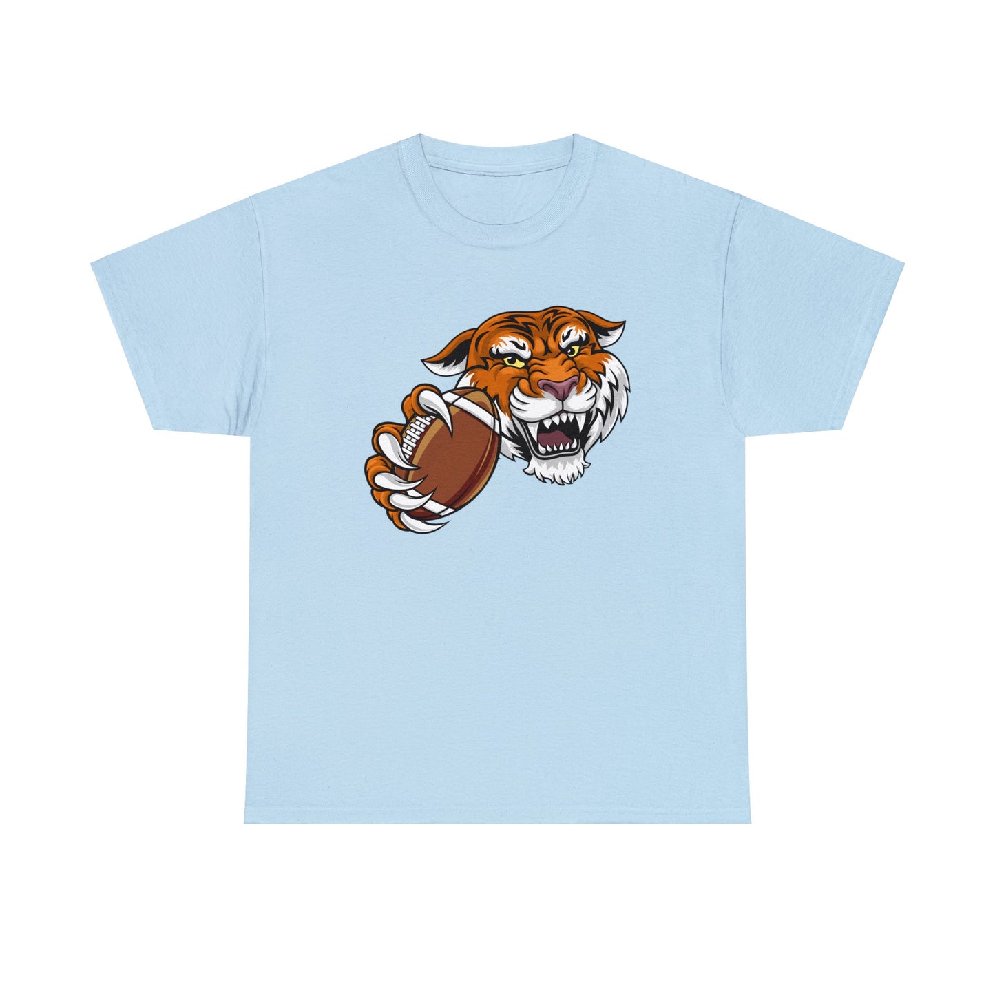 Unisex Heavy Cotton Tee Adult/Teen Activewear Tiger's Football Tea Generic Team Shirt Comes In Many Colors