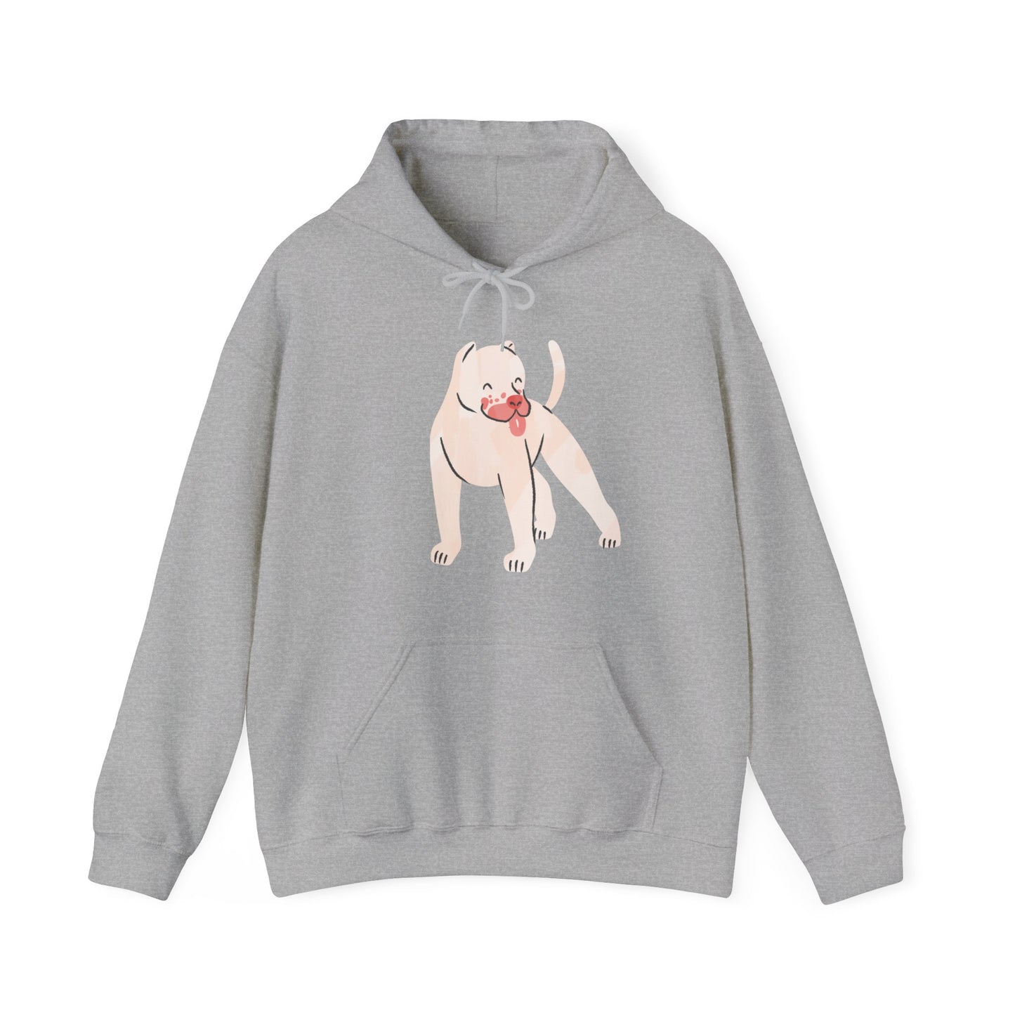 Unisex Heavy Blend™ Hooded Sweatshirt Adult/Teen Activewear Dont Buy Adopt on Back Tan Mastiff on Back