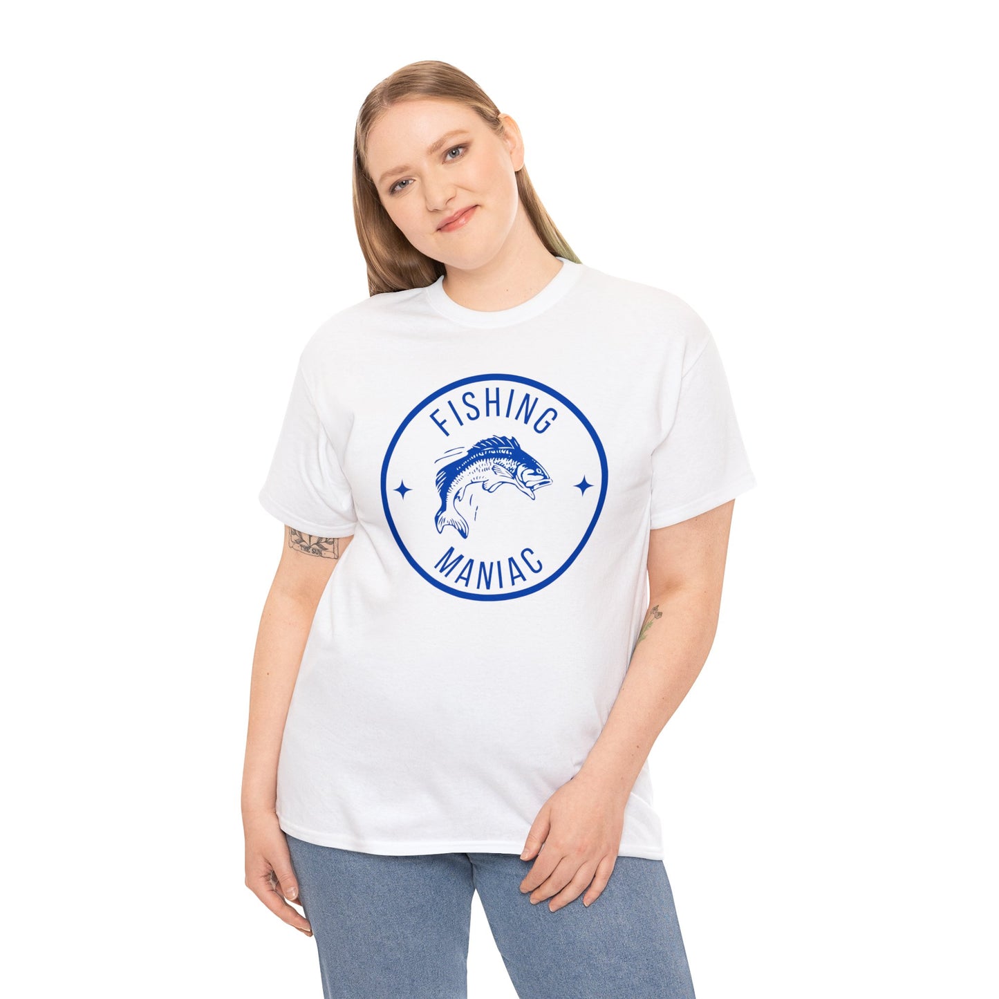 Unisex Heavy Cotton Tee Adult/Teen Activewear For That Fishing Maniac