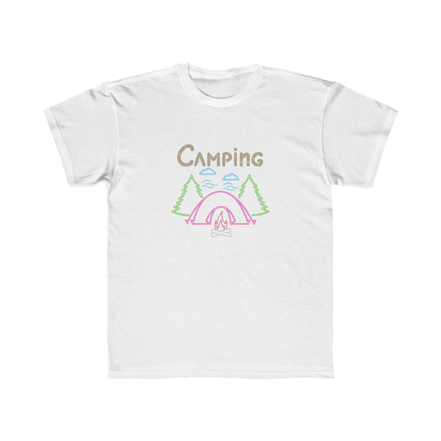 Kids Regular Fit Tee Unisex Activewear Under 12$ Comes In Many Colors Great For Camping And Summer