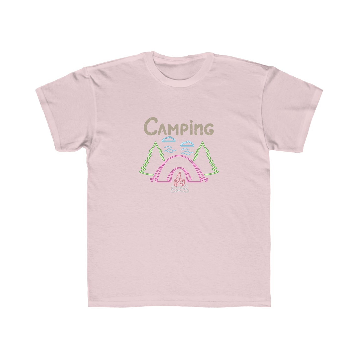 Kids Regular Fit Tee Unisex Activewear Under 12$ Comes In Many Colors Great For Camping And Summer