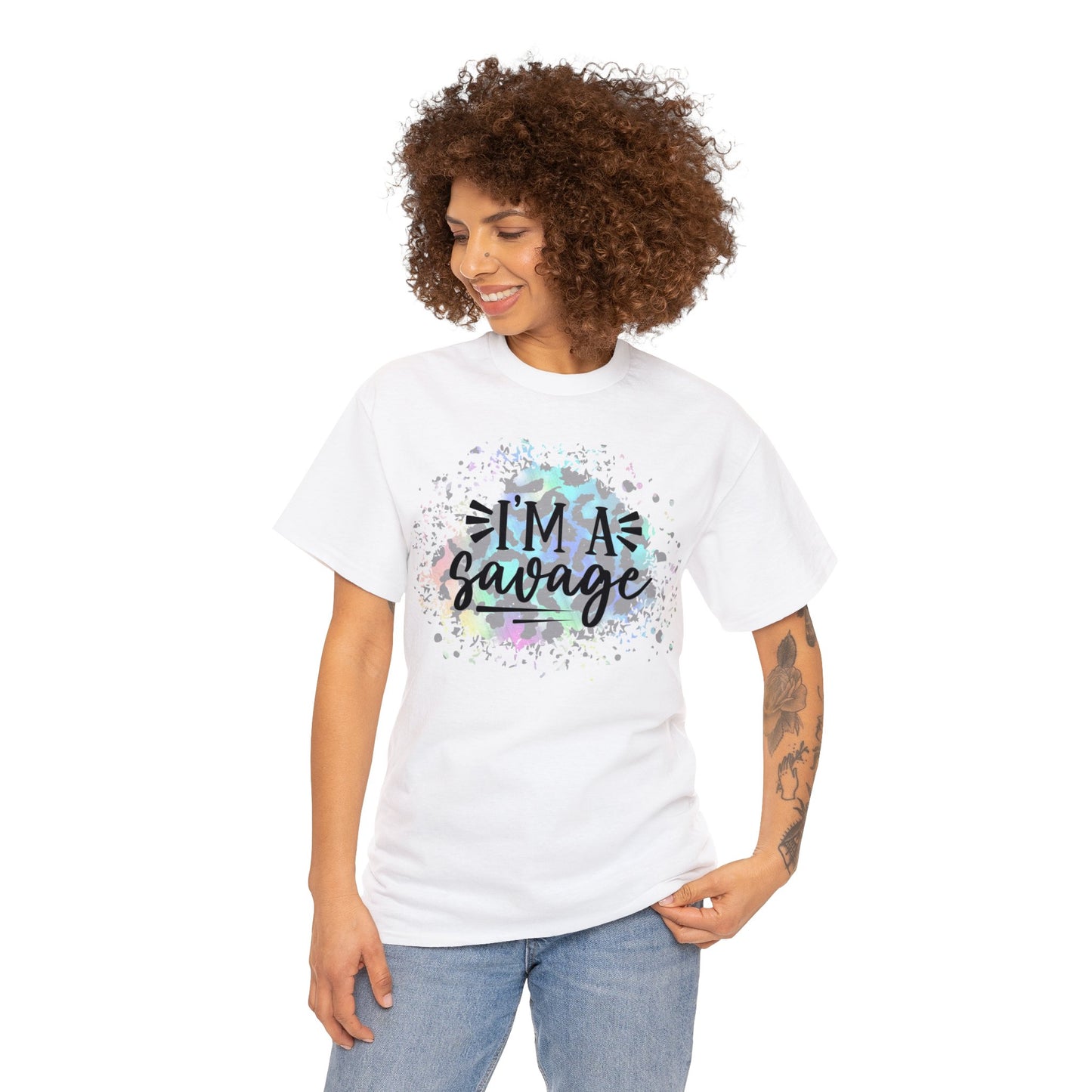 Unisex Heavy Cotton Tee  Adult/Teen Activewear Comes In Two Colors