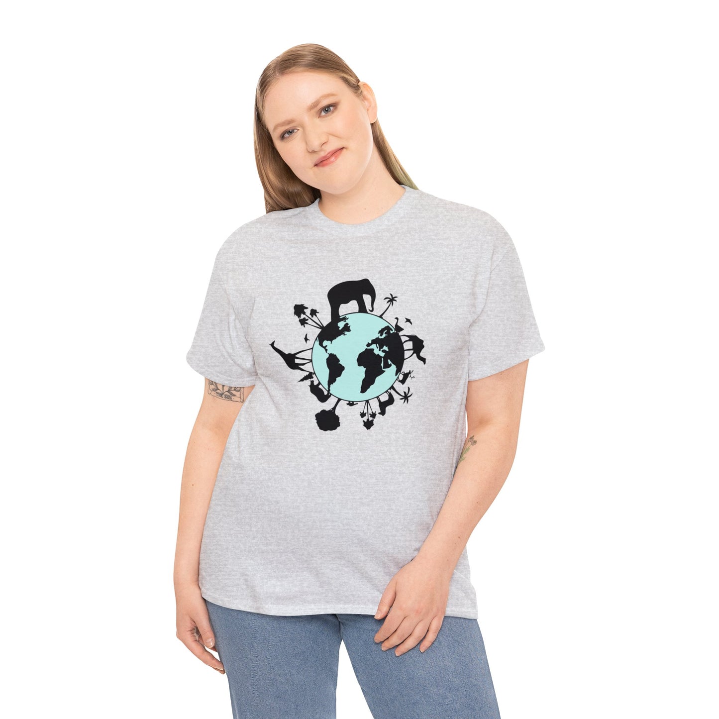 Unisex Heavy Cotton Tee Adult/Teen Activewear Save The Planet Shirt Comes In Many Colors