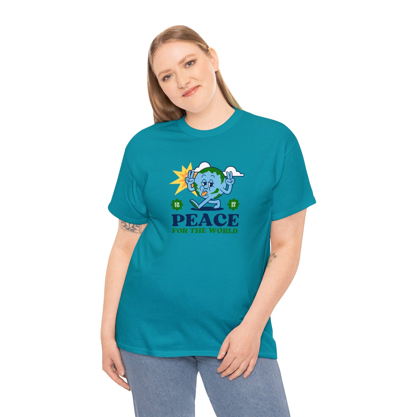 Unisex Heavy Cotton Tee Adult/Teen Activewear Shirt Comes In Many Colors