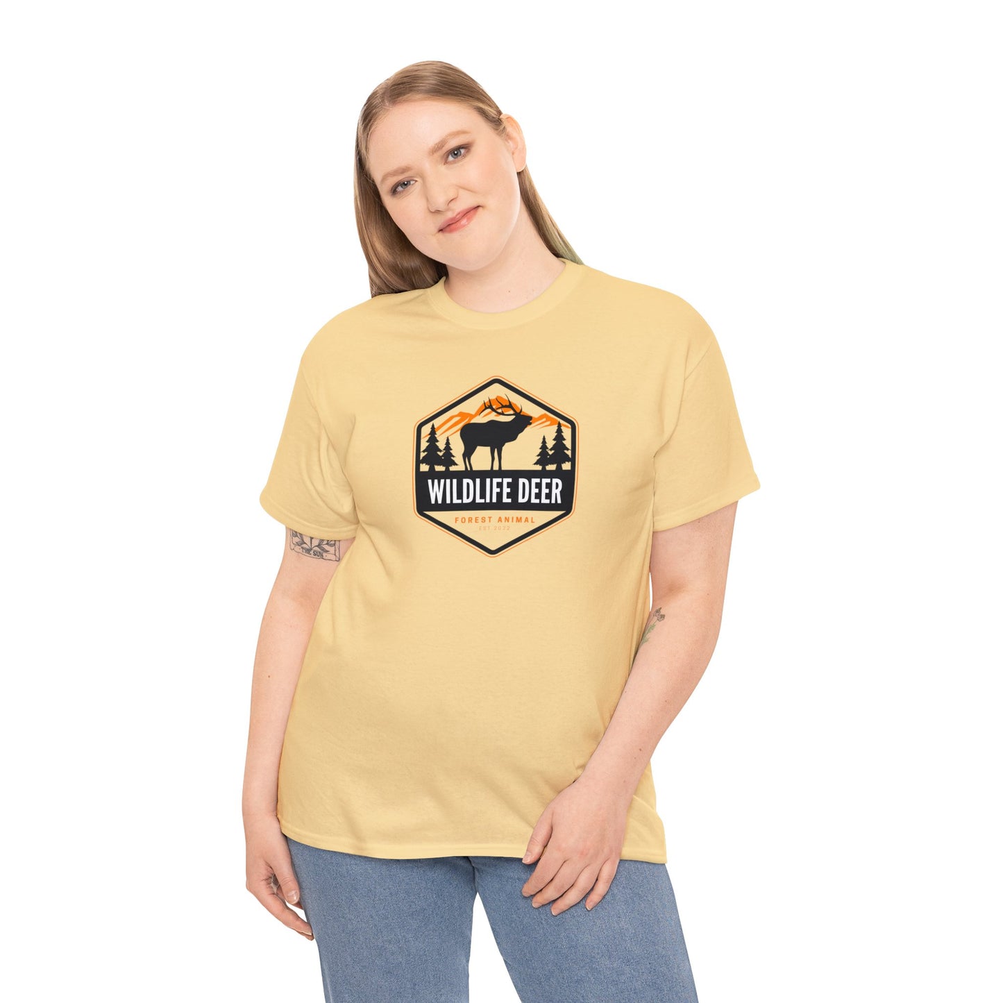 Unisex Heavy Cotton Tee Adult/Teen For That Outdoorsman Activewear Shirt Comes In Many Colors