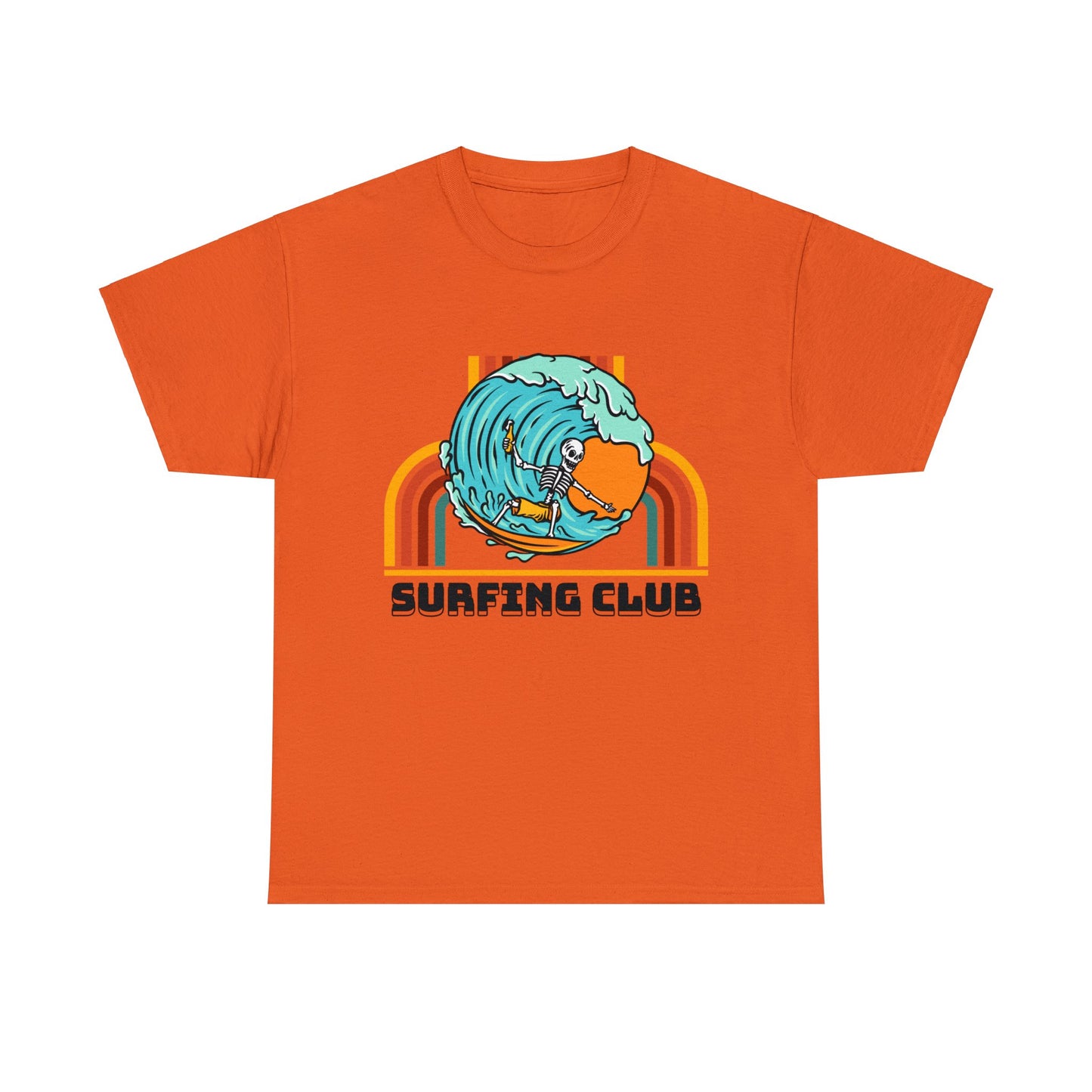 Unisex Heavy Cotton Tee adult/Teen Surfing Club Shirt Comes In Many Colors