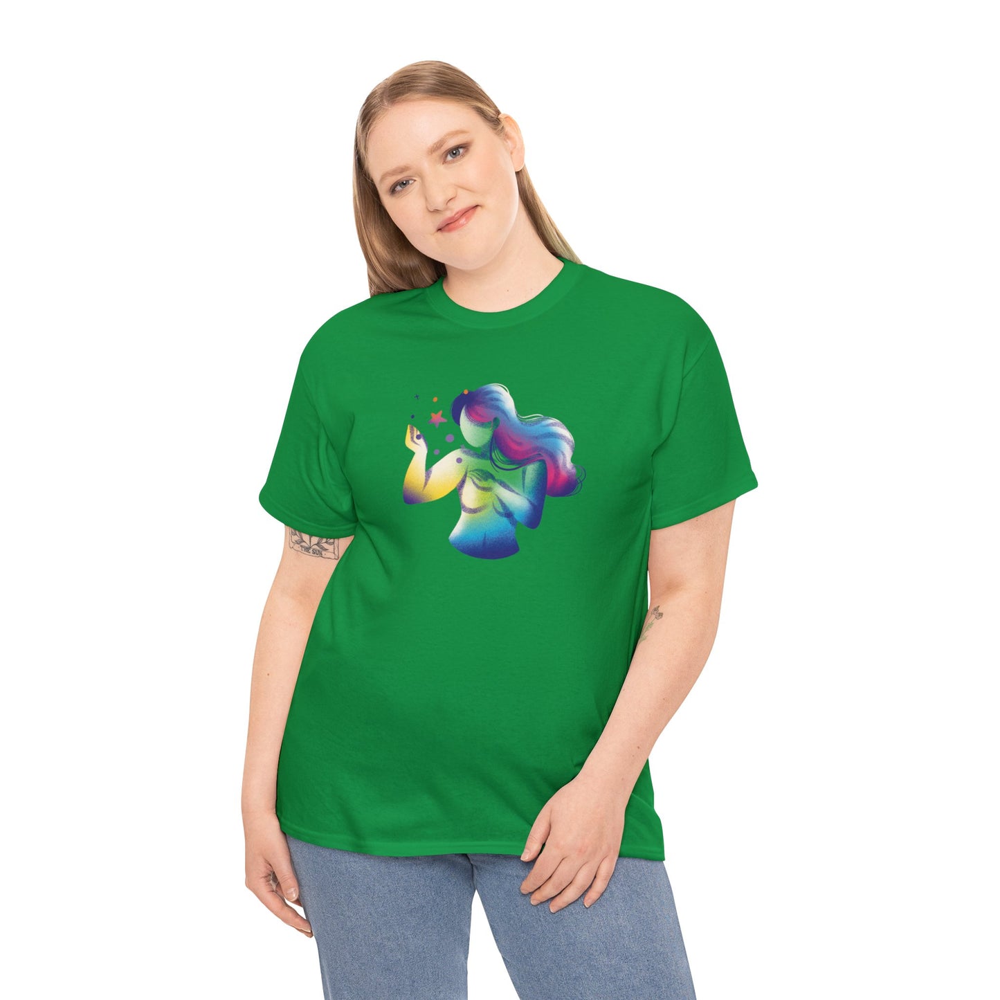 Unisex Heavy Cotton Tee Adult/Teen Activewear Shirt Comes In Many Colors