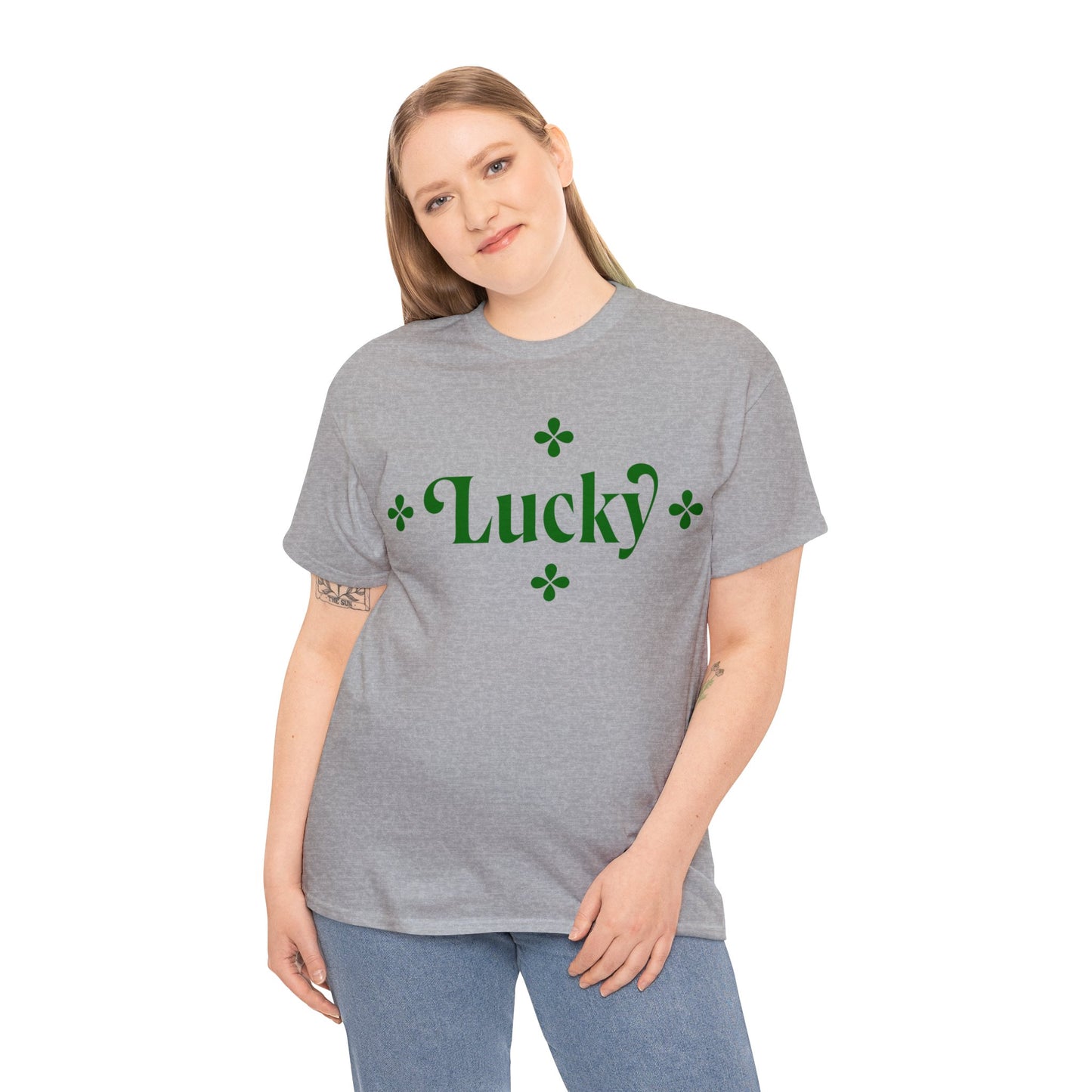 Unisex Heavy Cotton Tee Adult/Teen Activewear Lucky