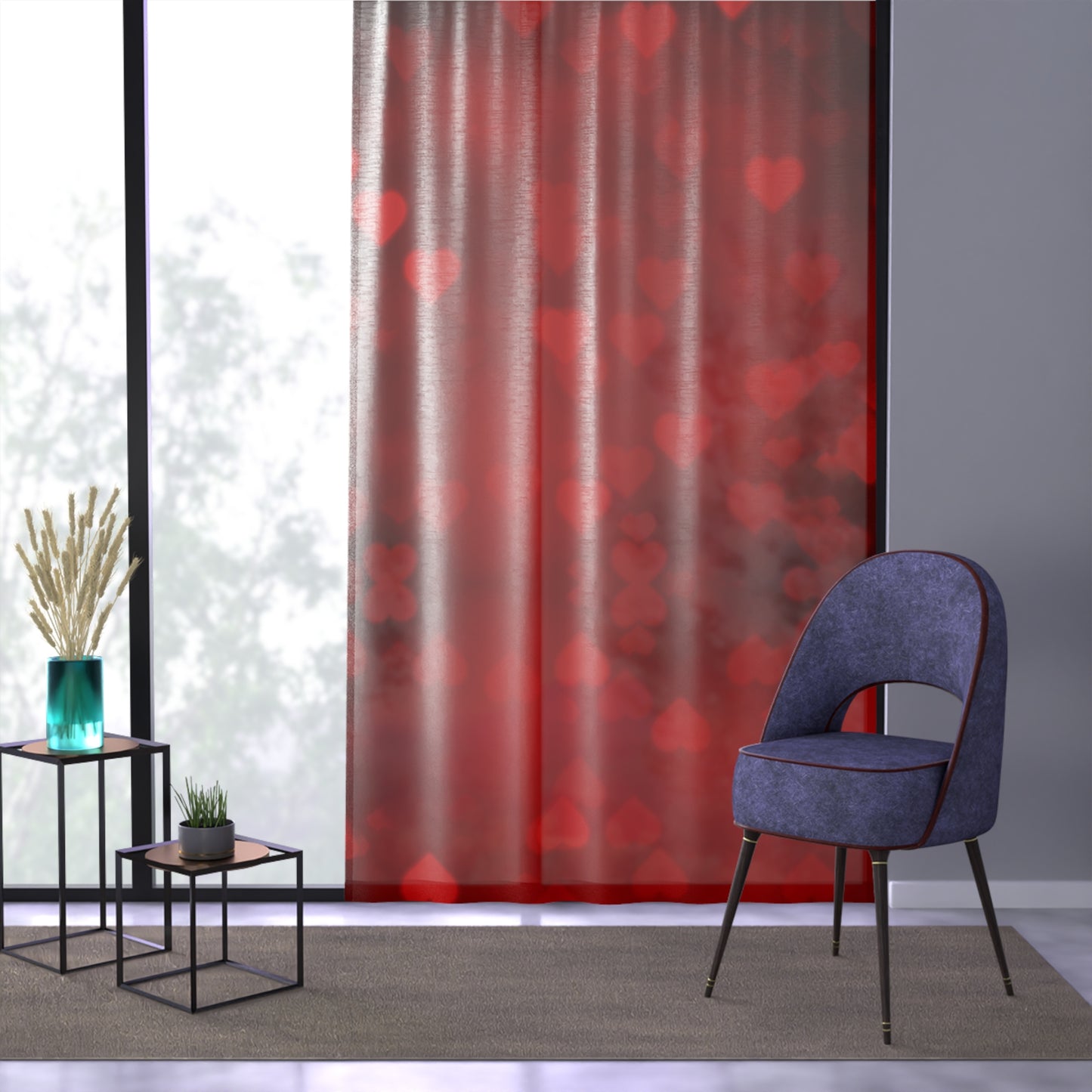 Semi-Sheer Window Curtain (Blackout Available) Matching Products Available. Bring Your Own Image For Free. Love a Print and Want It On a Different Products Just Call 1-603-377-1833