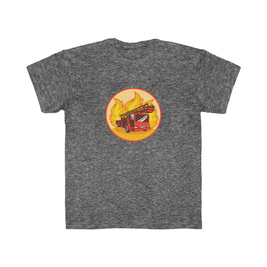 Kids Regular Fit Tee Fire Truck Activewear