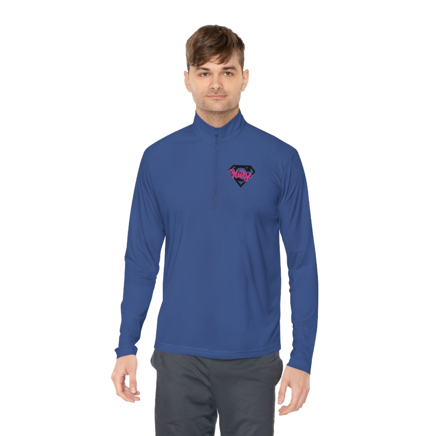 Unisex Quarter-Zip Pullover Adult Activewear Comes In Various Colors