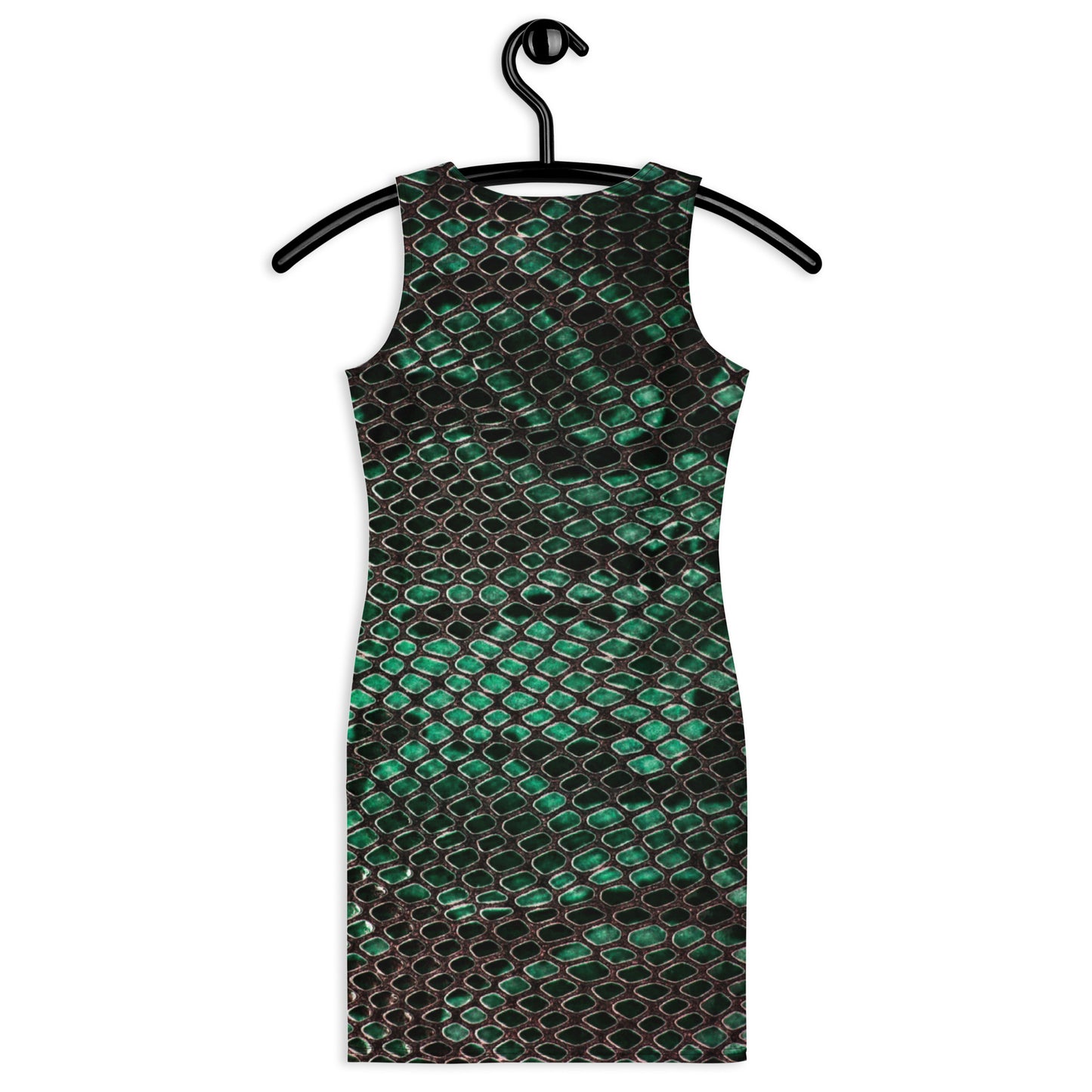 Bodycon dress Green Snakeskin