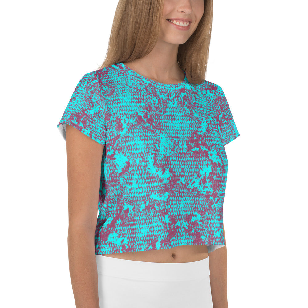 All-Over Print Crop Tee