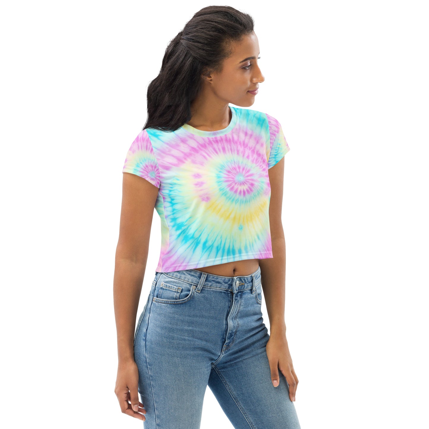 All-Over Print Crop Tee Adult/Teen Activewear