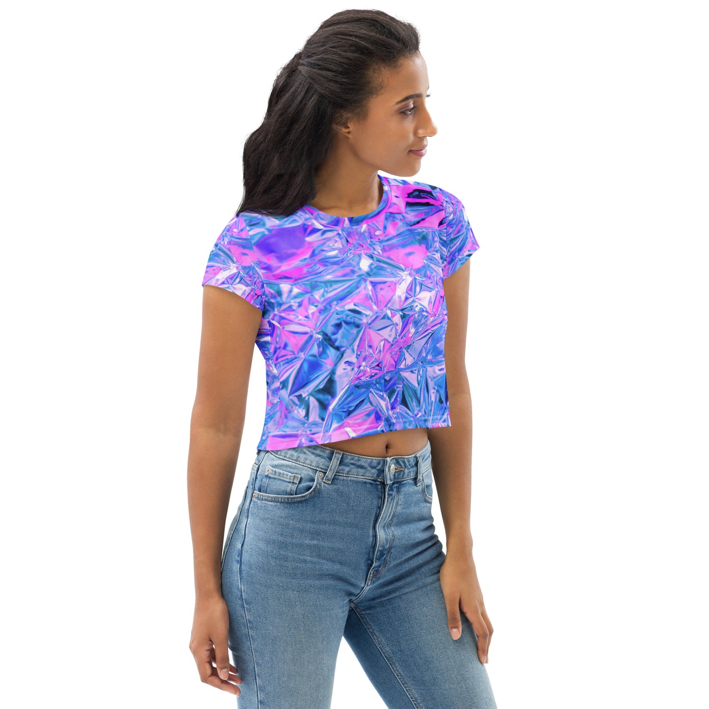 All-Over Print Crop Tee