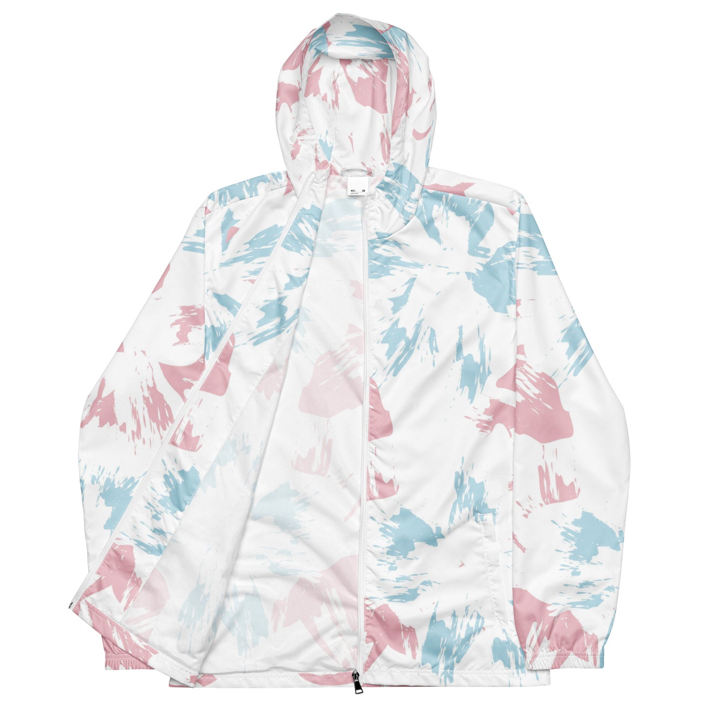 Unisex windbreaker Adult Activewear pink and blue white colors