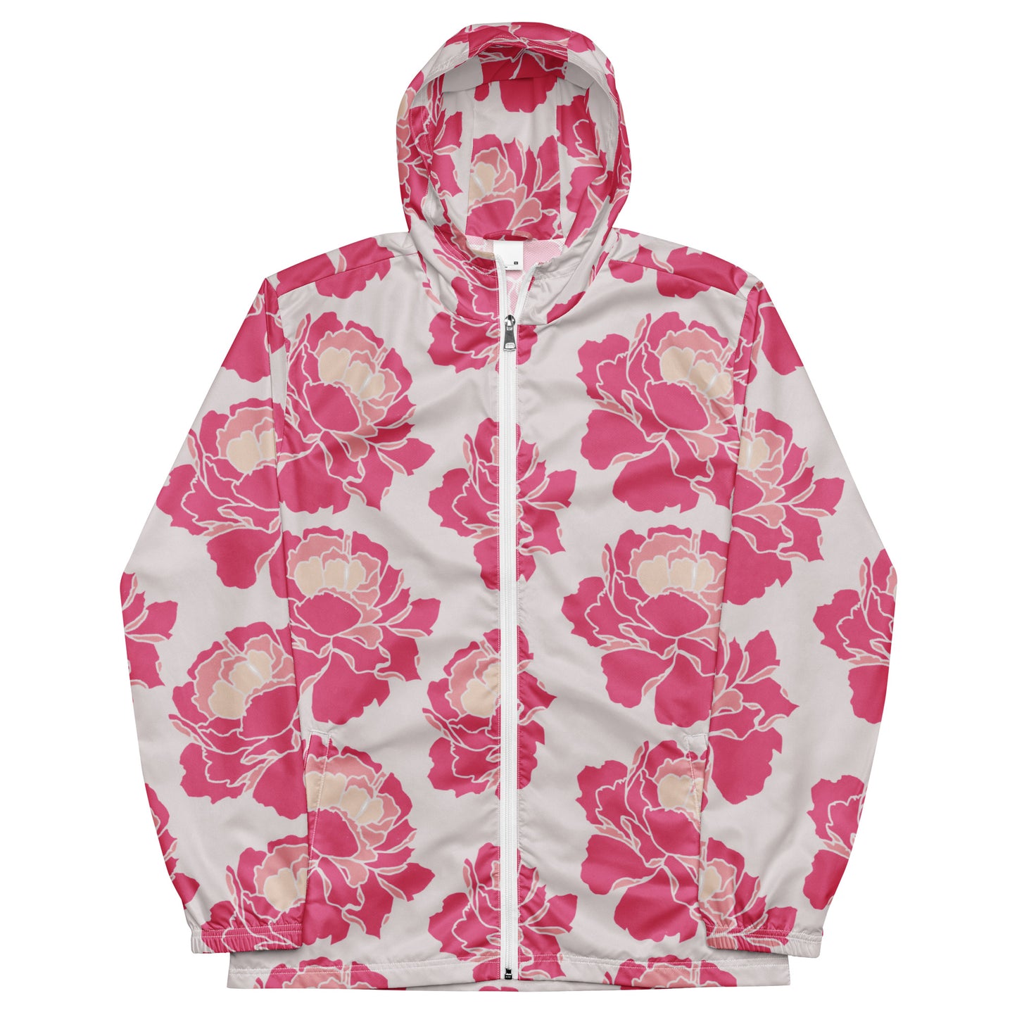 Unisex windbreaker Adult Activewear Rich Pinks white Design