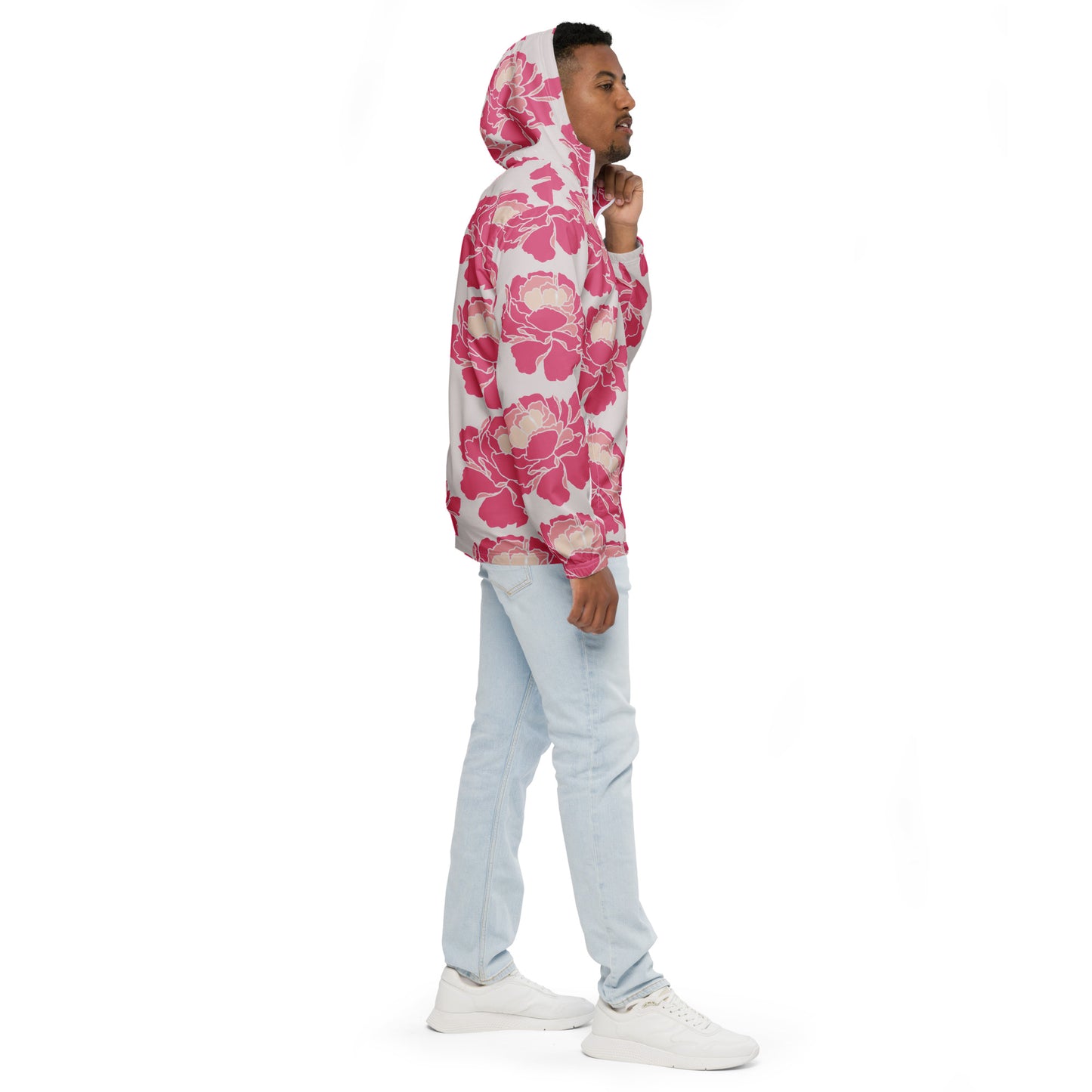 Unisex windbreaker Adult Activewear Rich Pinks white Design