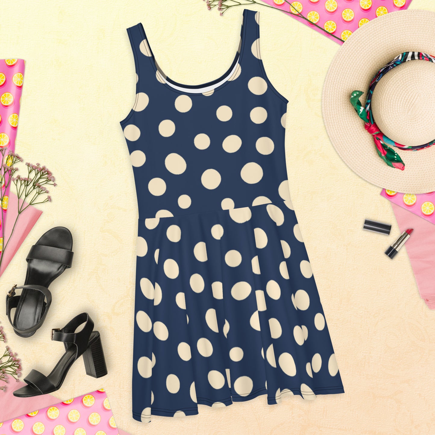 Skater Dress Polka-Dots