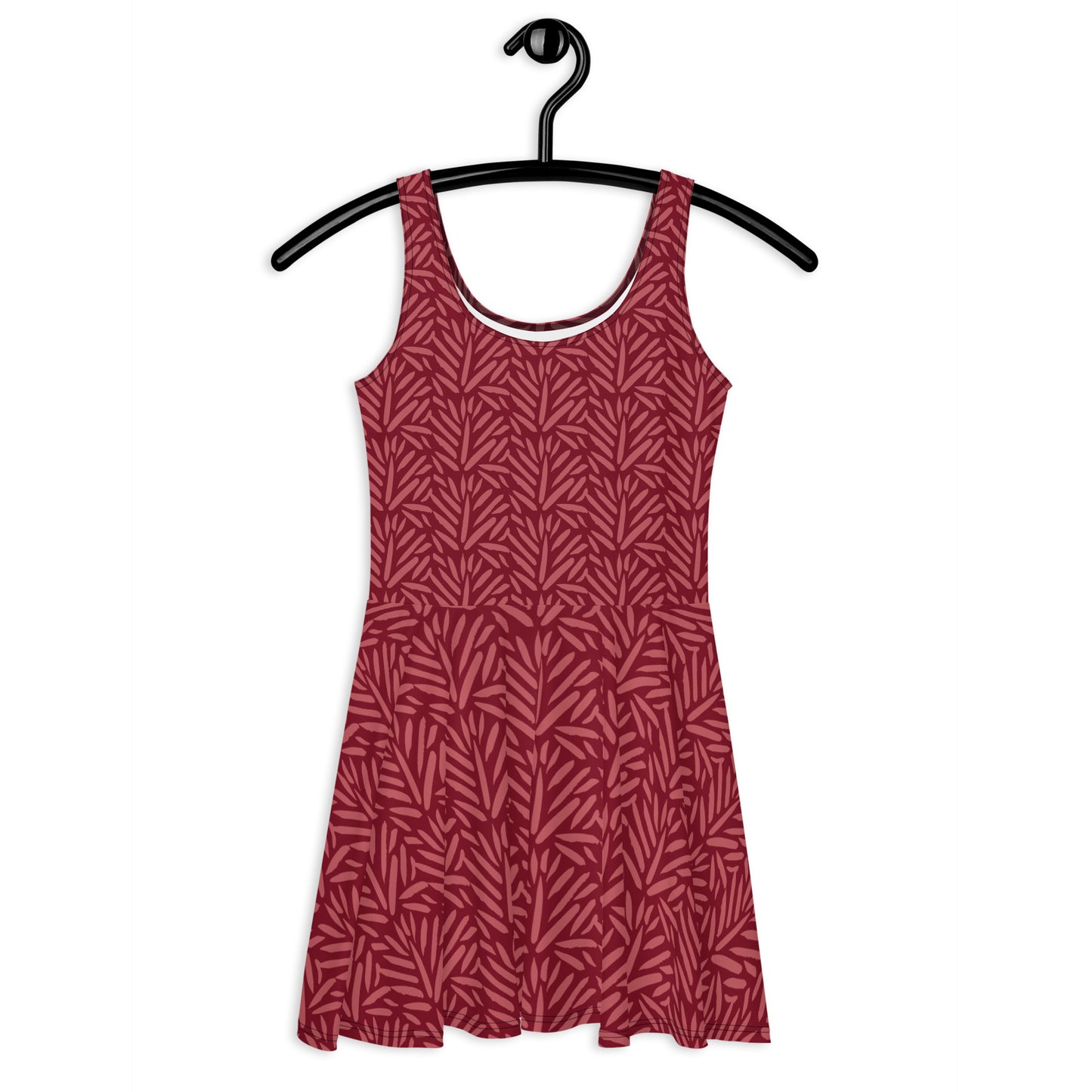 Skater Dress Maroon Design