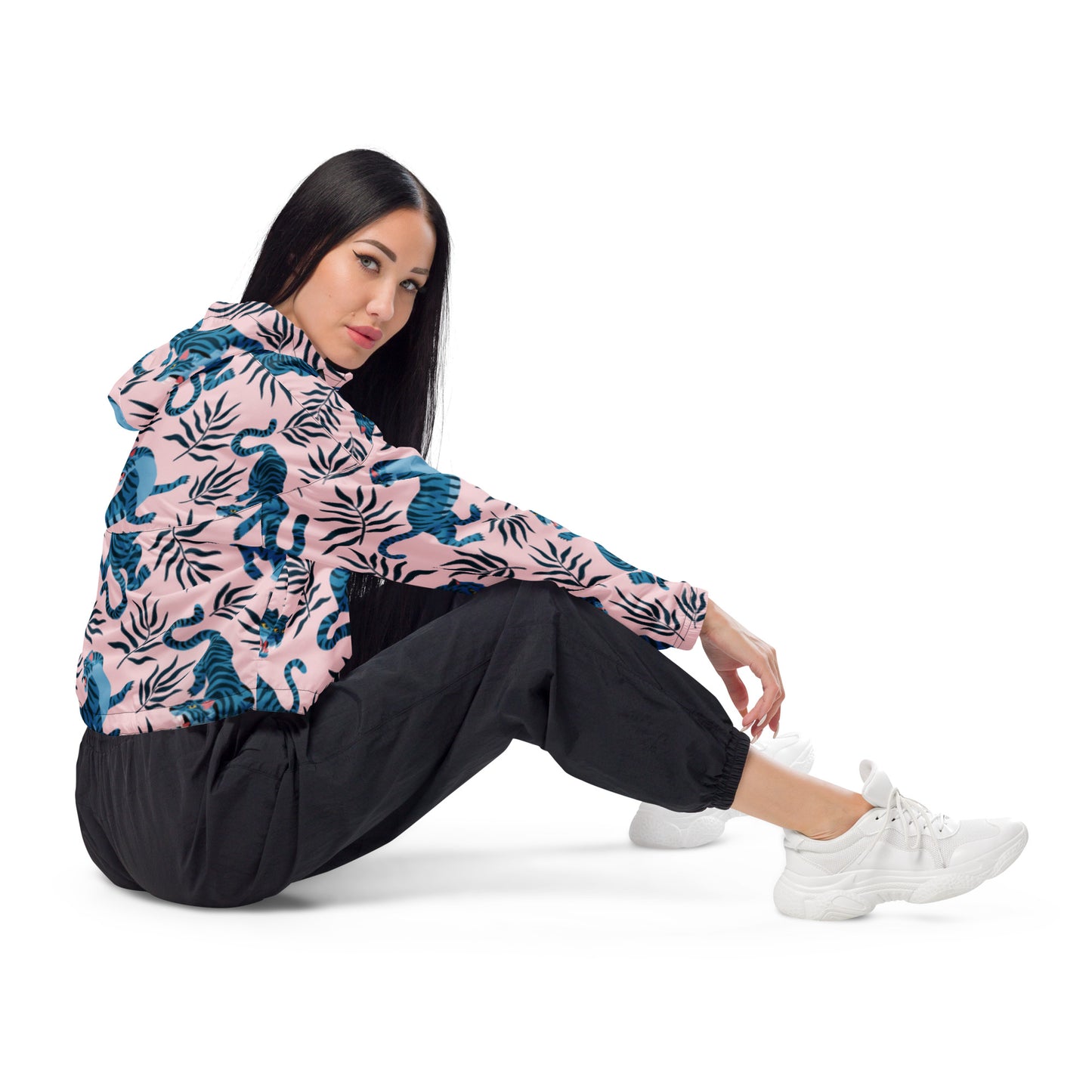 Women’s cropped windbreaker Has Matching Bottoms Sold Separate XXS to 6XL Adult/Teen Activewear