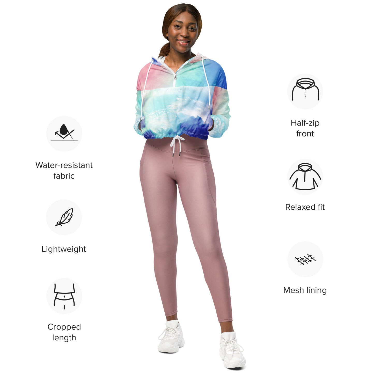 Women’s cropped windbreaker Adult/Teen Activewear